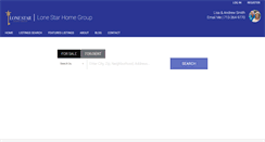 Desktop Screenshot of lonestarhomegroup.com